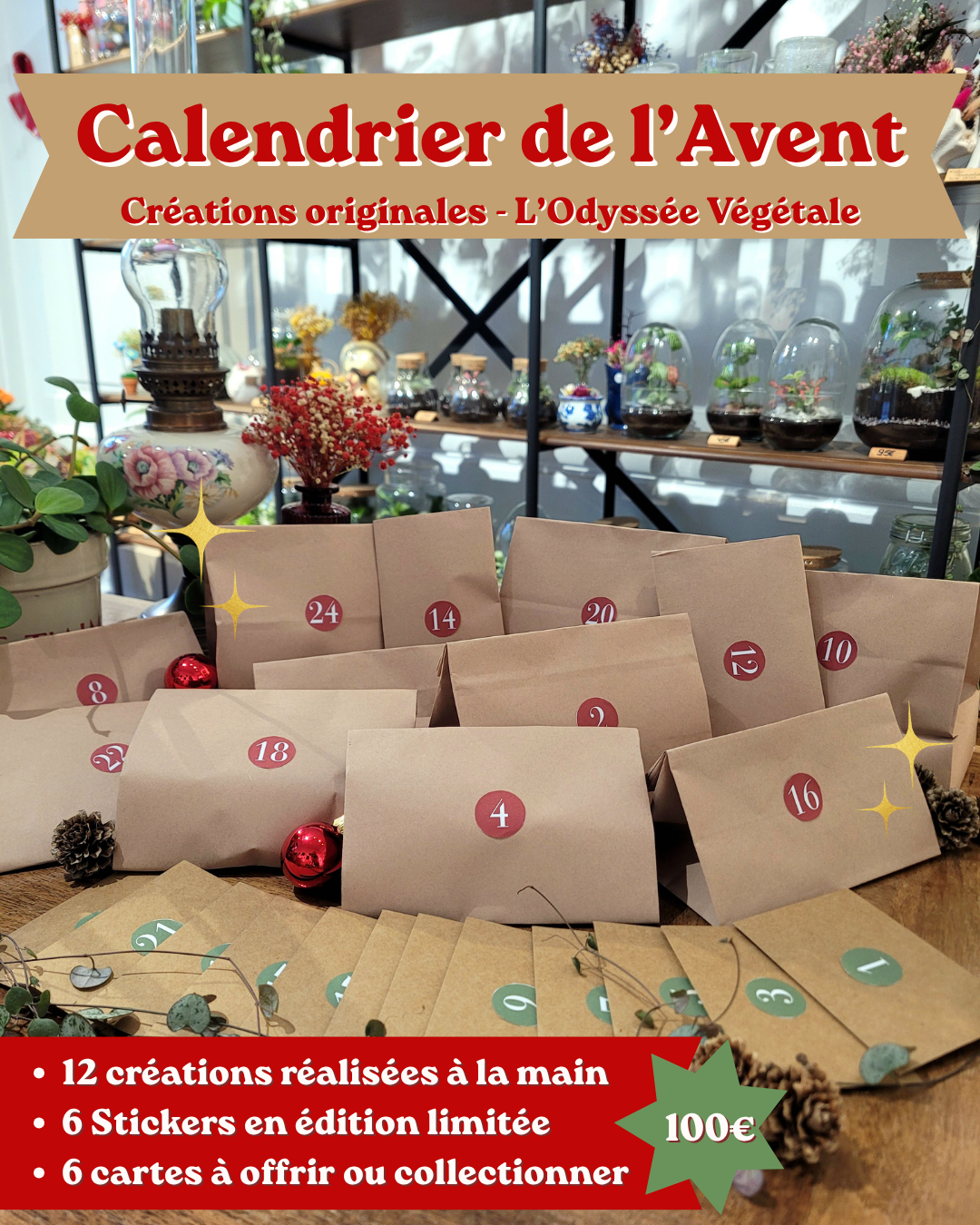 Calendrier de l'Avent Créations - 24 cases surprises