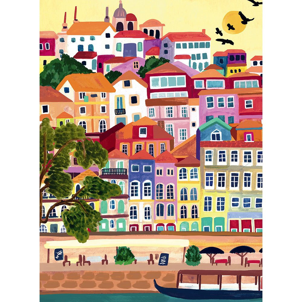 Mini Puzzle 96 Pièces - Porto - #shop_name #artisanat #Fait_main #Fabriqué_en_france #Création_unique
