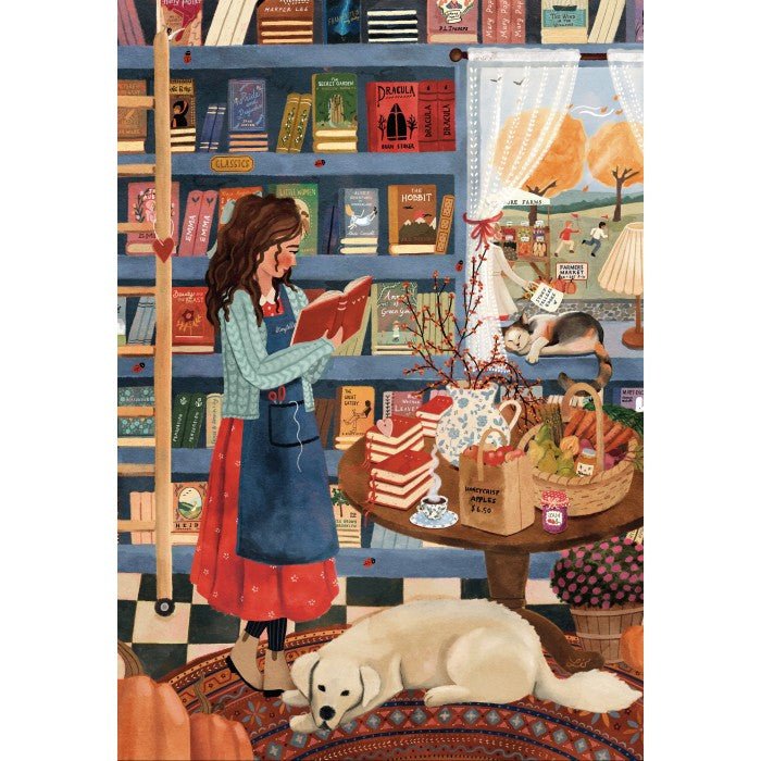 Puzzle 1000 Pièces - Librairie - #shop_name #artisanat #Fait_main #Fabriqué_en_france #Création_unique