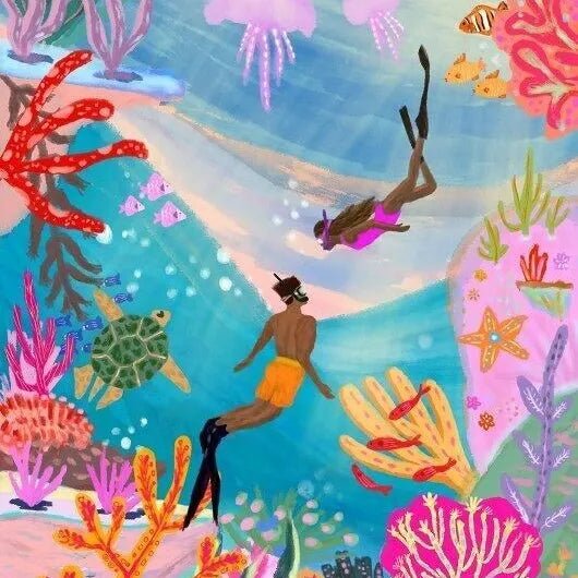 Puzzle 500 Pièces - Wild swimming - shop_name artisanat Fait_main Fabriqué_en_france Création_unique