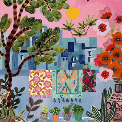 Puzzle 1000 Pièces - Chats de Chefchaouen Maroc