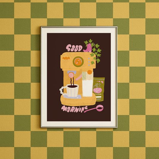 Affiche "Good Morning" - shop_name artisanat Fait_main Fabriqué_en_france Création_unique