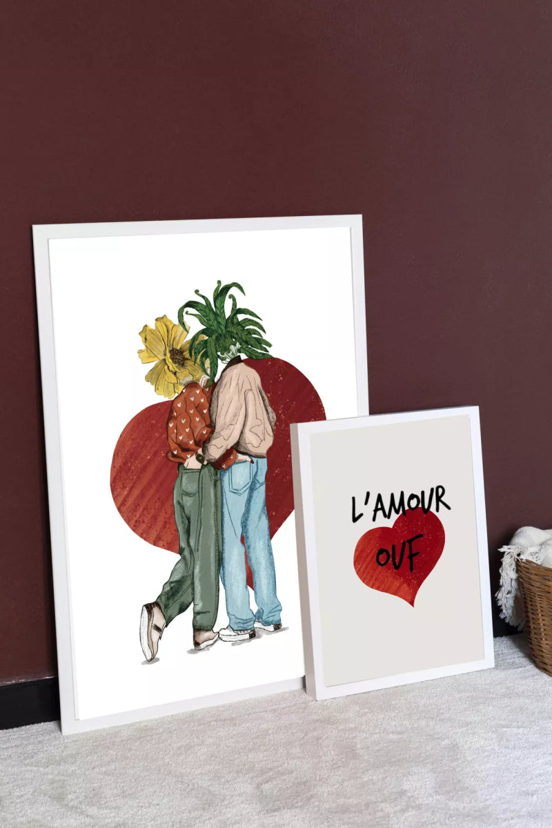Affiche "L'amour OUF" - shop_name artisanat Fait_main Fabriqué_en_france Création_unique