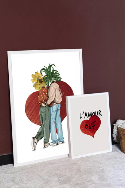 Affiche "L'amour OUF" - shop_name artisanat Fait_main Fabriqué_en_france Création_unique