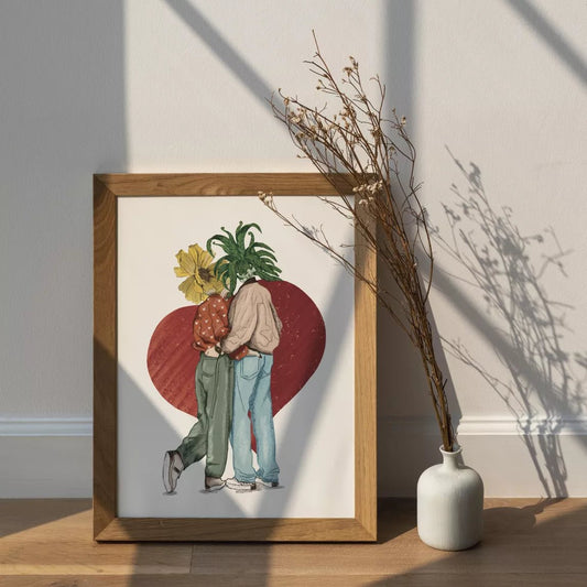 Affiche "L'amour OUF" - shop_name artisanat Fait_main Fabriqué_en_france Création_unique