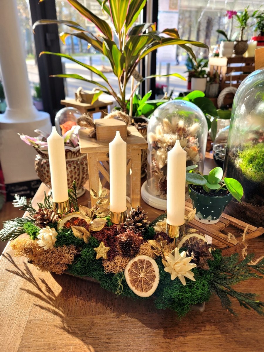 Atelier Centre de table de Noël - Dimanche 6 Décembre 10h-12h - #shop_name #artisanat #Fait_main #Fabriqué_en_france #Création_unique