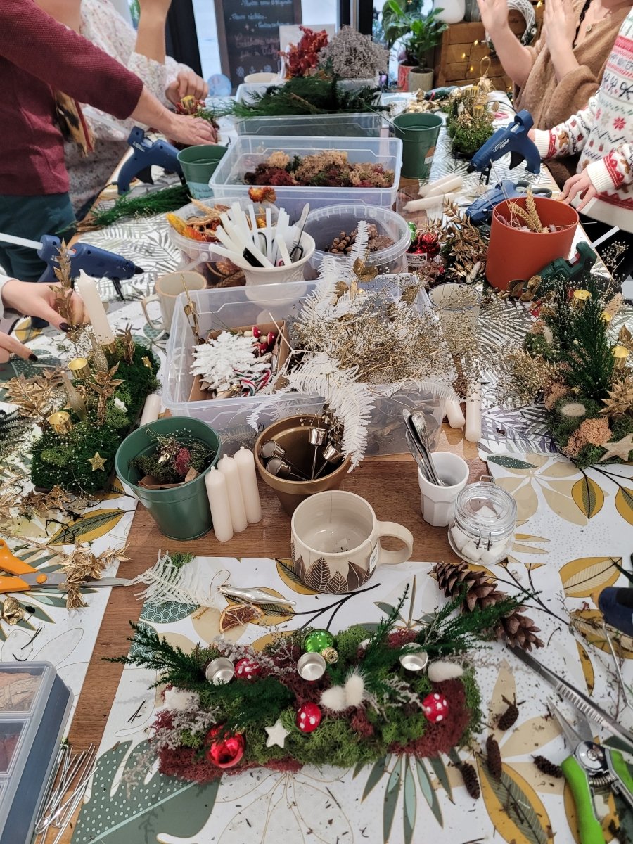 Atelier Centre de table de Noël - Dimanche 6 Décembre 10h-12h - #shop_name #artisanat #Fait_main #Fabriqué_en_france #Création_unique