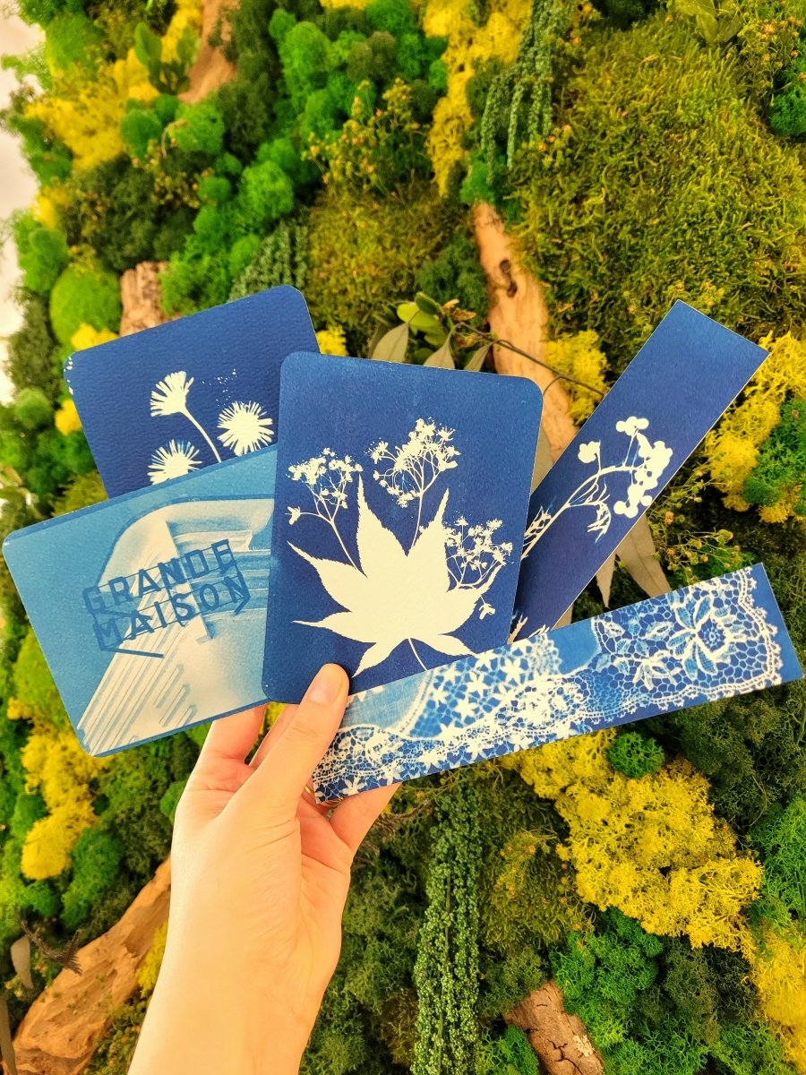 Atelier Cyanotypes - Mardi 18 Août 16h-17h30 - shop_name artisanat Fait_main Fabriqué_en_france Création_unique