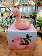 Cache-pot Flamant Rose gonflable - #shop_name #artisanat #Fait_main #Fabriqué_en_france #Création_unique