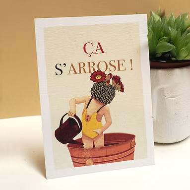 Carte Postale - Ça s'arrose !