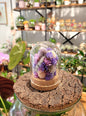 Cloche fleurie Violet & Bleu - shop_name artisanat Fait_main Fabriqué_en_france Création_unique