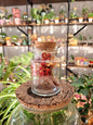 Flacon Fleuri (M) - Rouge & Pêche - shop_name artisanat Fait_main Fabriqué_en_france Création_unique
