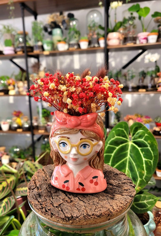 Girl Flower - Léa - shop_name artisanat Fait_main Fabriqué_en_france Création_unique