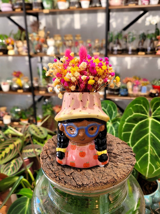 Girl Flower - Luna - shop_name artisanat Fait_main Fabriqué_en_france Création_unique