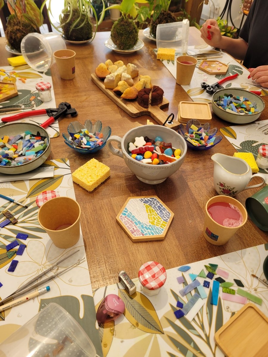 Goûter Mosaïque - Mercredi 19 Août 14h30-16h30 - shop_name artisanat Fait_main Fabriqué_en_france Création_unique