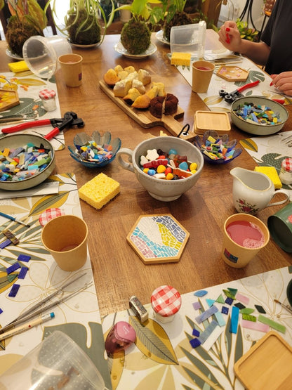 Goûter Mosaïque - Mercredi 19 Août 14h30-16h30 - shop_name artisanat Fait_main Fabriqué_en_france Création_unique
