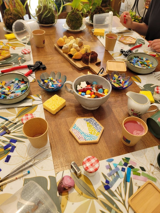 Goûter Mosaïque - Mercredi 19 Août 14h30-16h30 - shop_name artisanat Fait_main Fabriqué_en_france Création_unique