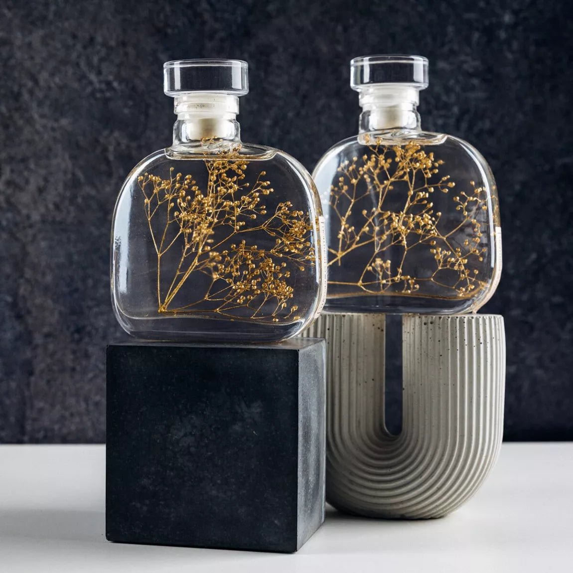 L'Herbarium de Théophile - Capsule Végétale - Gyspophile Or - shop_name artisanat Fait_main Fabriqué_en_france Création_unique