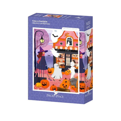 Mini Puzzle 96 Pièces - Halloween - #shop_name #artisanat #Fait_main #Fabriqué_en_france #Création_unique