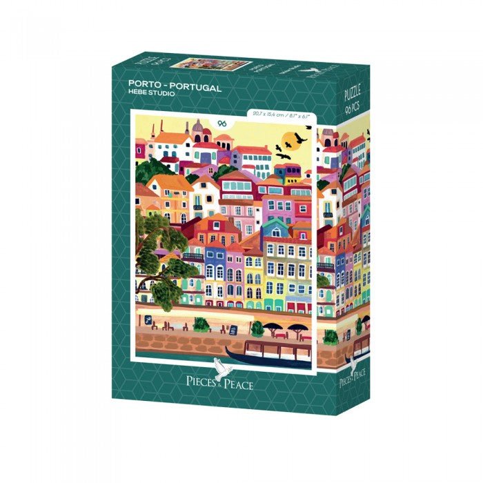 Mini Puzzle 96 Pièces - Porto - #shop_name #artisanat #Fait_main #Fabriqué_en_france #Création_unique