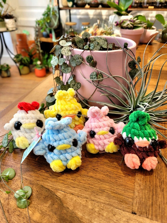 Porte - clefs Poussin - Hell Of Persephone (5 coloris) - shop_name artisanat Fait_main Fabriqué_en_france Création_unique