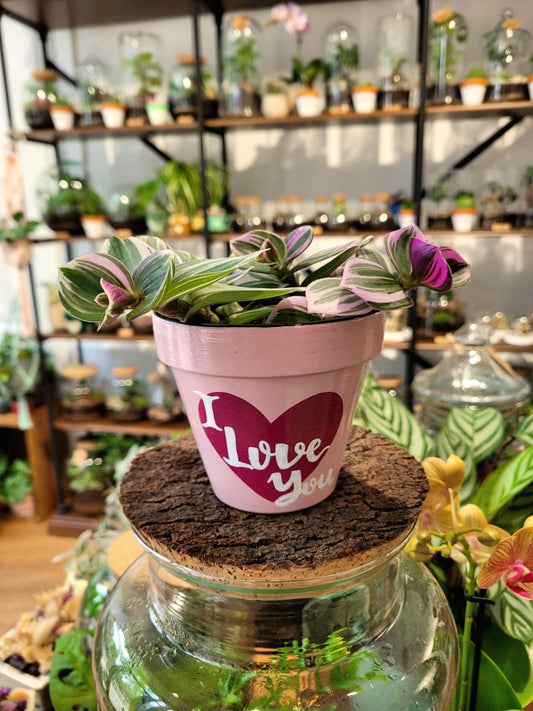 Pot I LOVE YOU (Peint à la main) - Made With My Tentacles - shop_name artisanat Fait_main Fabriqué_en_france Création_unique