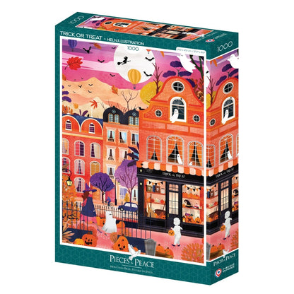 Puzzle 1000 Pièces - Des bonbons ou un sort - #shop_name #artisanat #Fait_main #Fabriqué_en_france #Création_unique