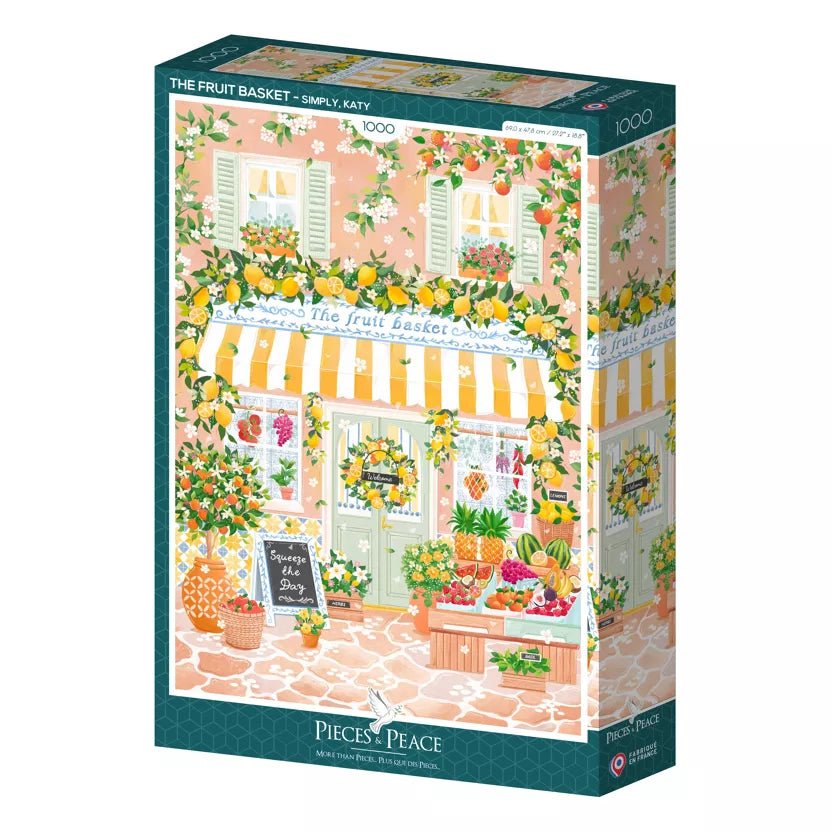 Puzzle 1000 Pièces - Le panier à fruits - shop_name artisanat Fait_main Fabriqué_en_france Création_unique