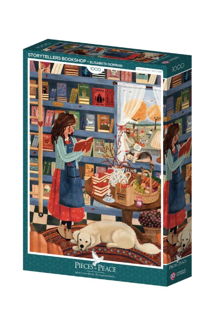 Puzzle 1000 Pièces - Librairie - #shop_name #artisanat #Fait_main #Fabriqué_en_france #Création_unique