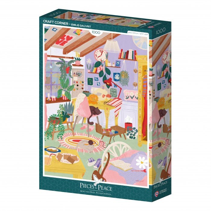 Puzzle 1000 Pièces - Ma pièce de Loisirs Créatifs - #shop_name #artisanat #Fait_main #Fabriqué_en_france #Création_unique