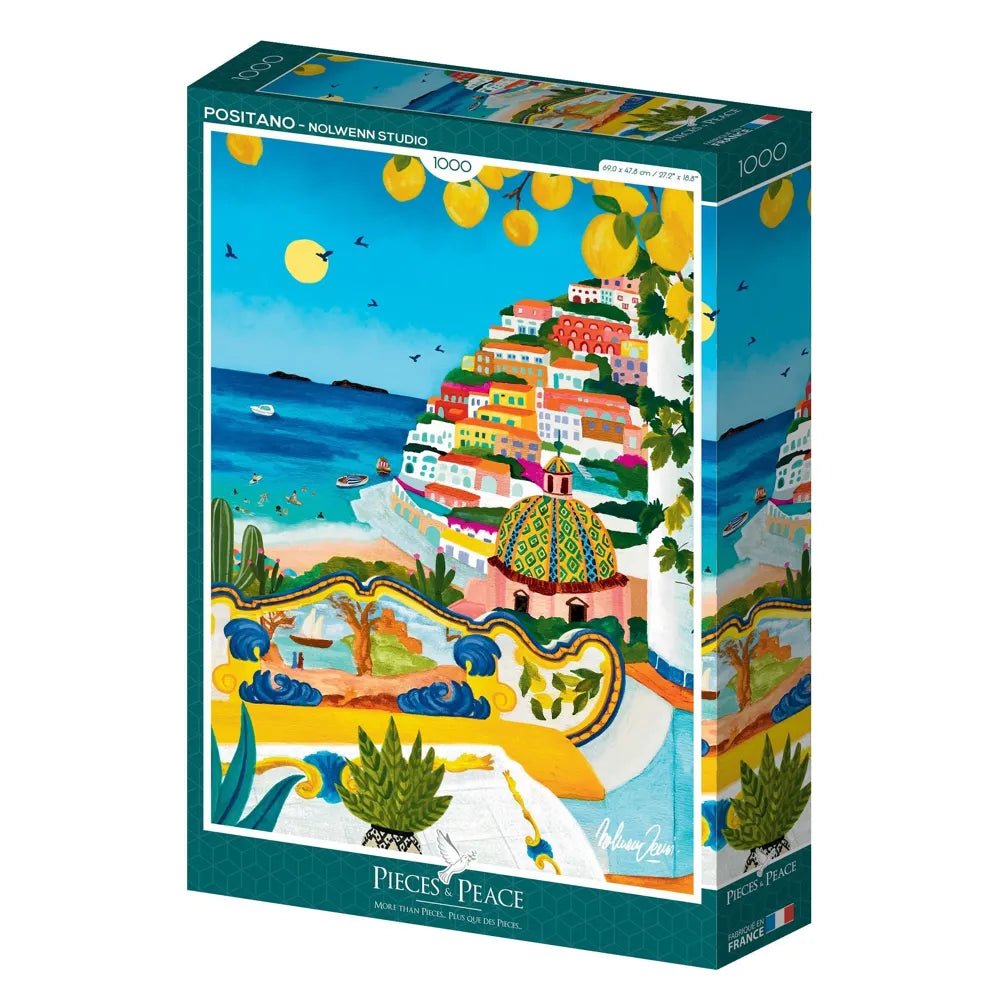 Puzzle 1000 Pièces - Positano - shop_name artisanat Fait_main Fabriqué_en_france Création_unique