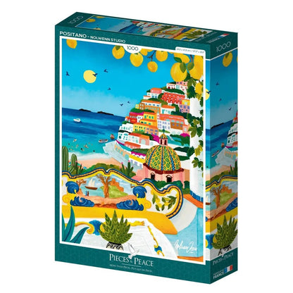 Puzzle 1000 Pièces - Positano - shop_name artisanat Fait_main Fabriqué_en_france Création_unique
