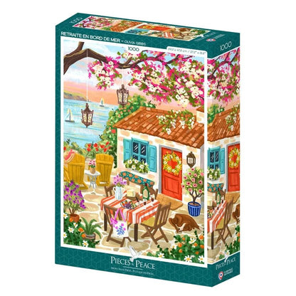Puzzle 1000 Pièces - Retraite en bord de mer - shop_name artisanat Fait_main Fabriqué_en_france Création_unique