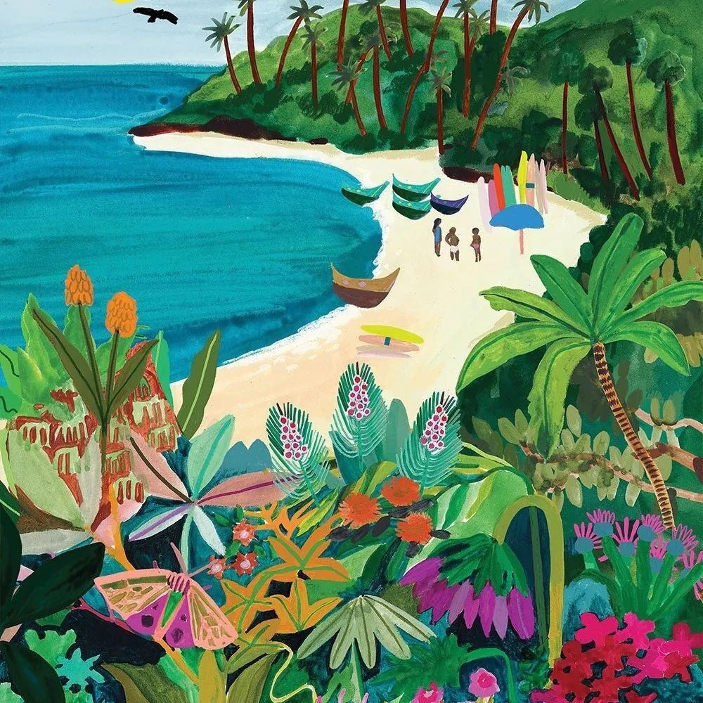 Puzzle 500 Pièces - Beach Butterfly - shop_name artisanat Fait_main Fabriqué_en_france Création_unique