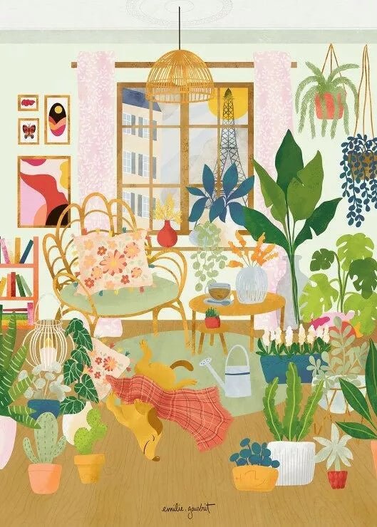 Puzzle 500 Pièces - Intérieur Chaleureux - shop_name artisanat Fait_main Fabriqué_en_france Création_unique