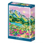 Puzzle 500 Pièces - Lever de soleil sur les Alpes - shop_name artisanat Fait_main Fabriqué_en_france Création_unique