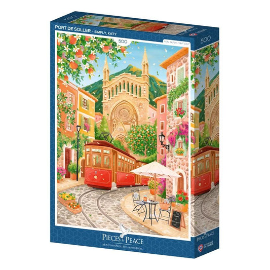 Puzzle 500 Pièces - Port de Soller - shop_name artisanat Fait_main Fabriqué_en_france Création_unique