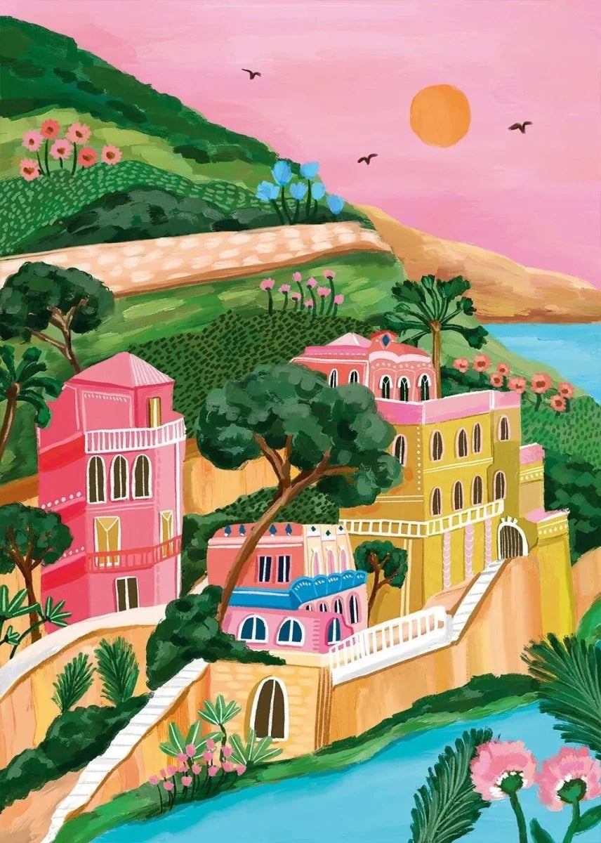 Puzzle 500 Pièces - Portofino - #shop_name #artisanat #Fait_main #Fabriqué_en_france #Création_unique