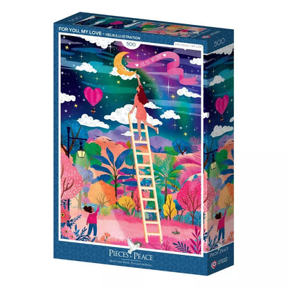 Puzzle 500 Pièces - Pour toi, mon Amour - shop_name artisanat Fait_main Fabriqué_en_france Création_unique