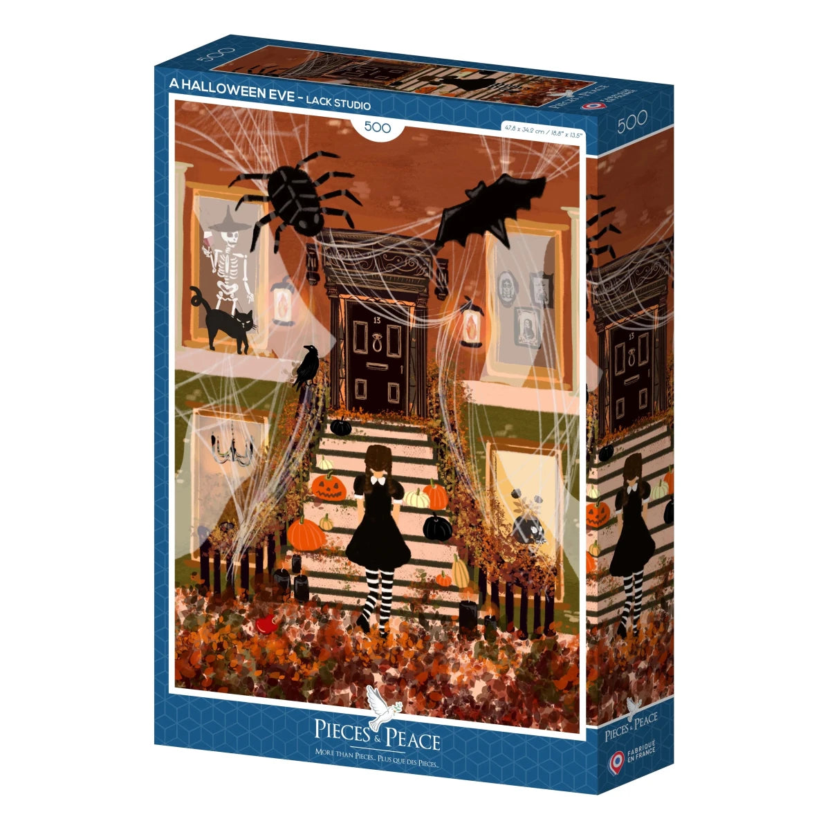 Puzzle 500 Pièces - Une Veille d'Halloween - #shop_name #artisanat #Fait_main #Fabriqué_en_france #Création_unique