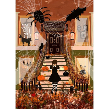 Puzzle 500 Pièces - Une Veille d'Halloween - #shop_name #artisanat #Fait_main #Fabriqué_en_france #Création_unique