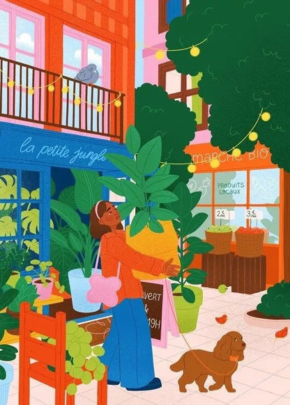 Puzzle 500 Pièces - Virée Botanique - shop_name artisanat Fait_main Fabriqué_en_france Création_unique