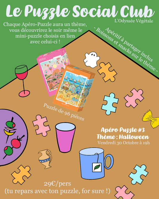 Puzzle Social Club #3 Halloween - #shop_name #artisanat #Fait_main #Fabriqué_en_france #Création_unique