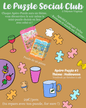 Puzzle Social Club #3 Halloween - #shop_name #artisanat #Fait_main #Fabriqué_en_france #Création_unique